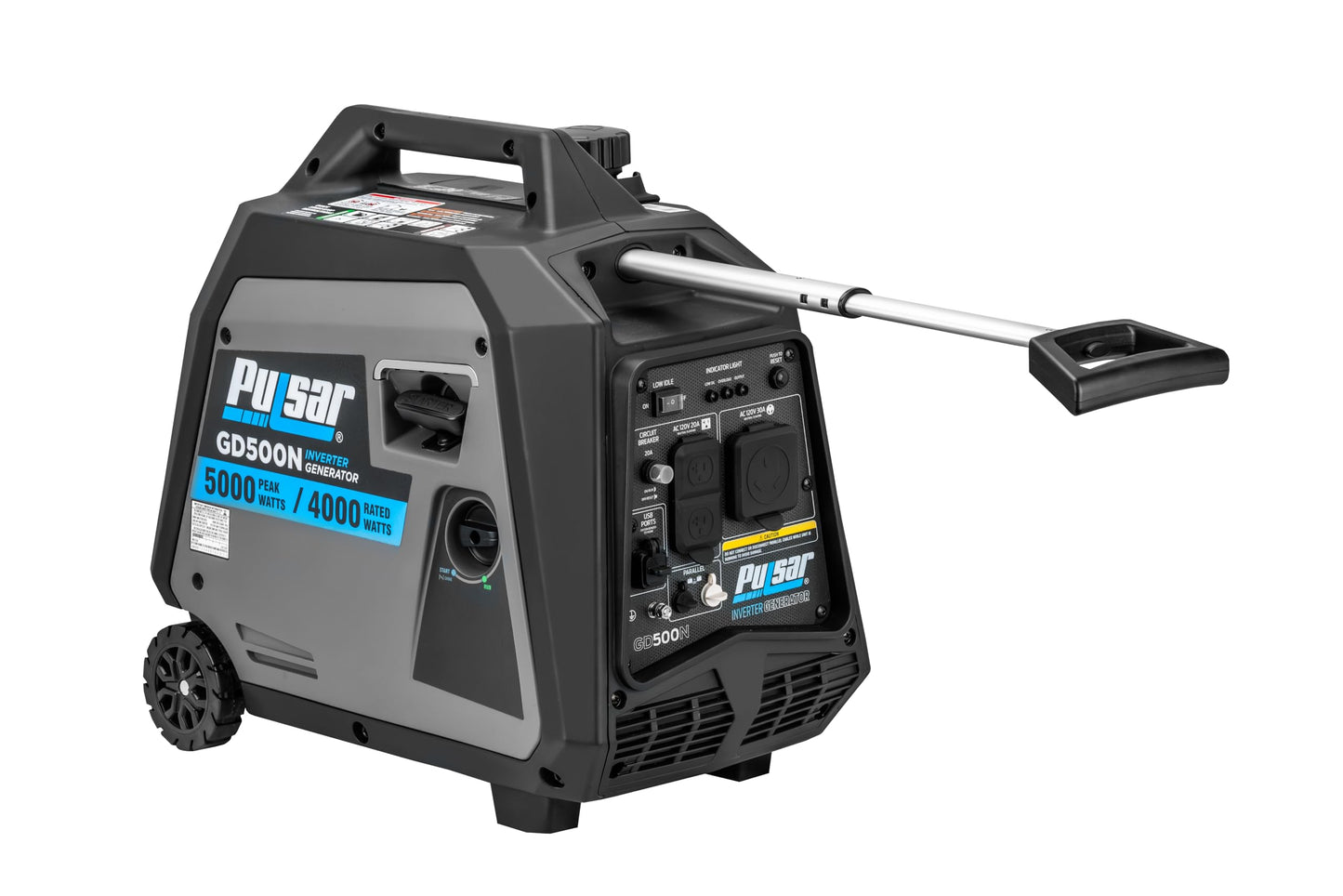 Pulsar Products GD400BN, 4000W Portable super-quiet Dual Fuel & Parallel Capability, RV-Ready, CARB Compliant