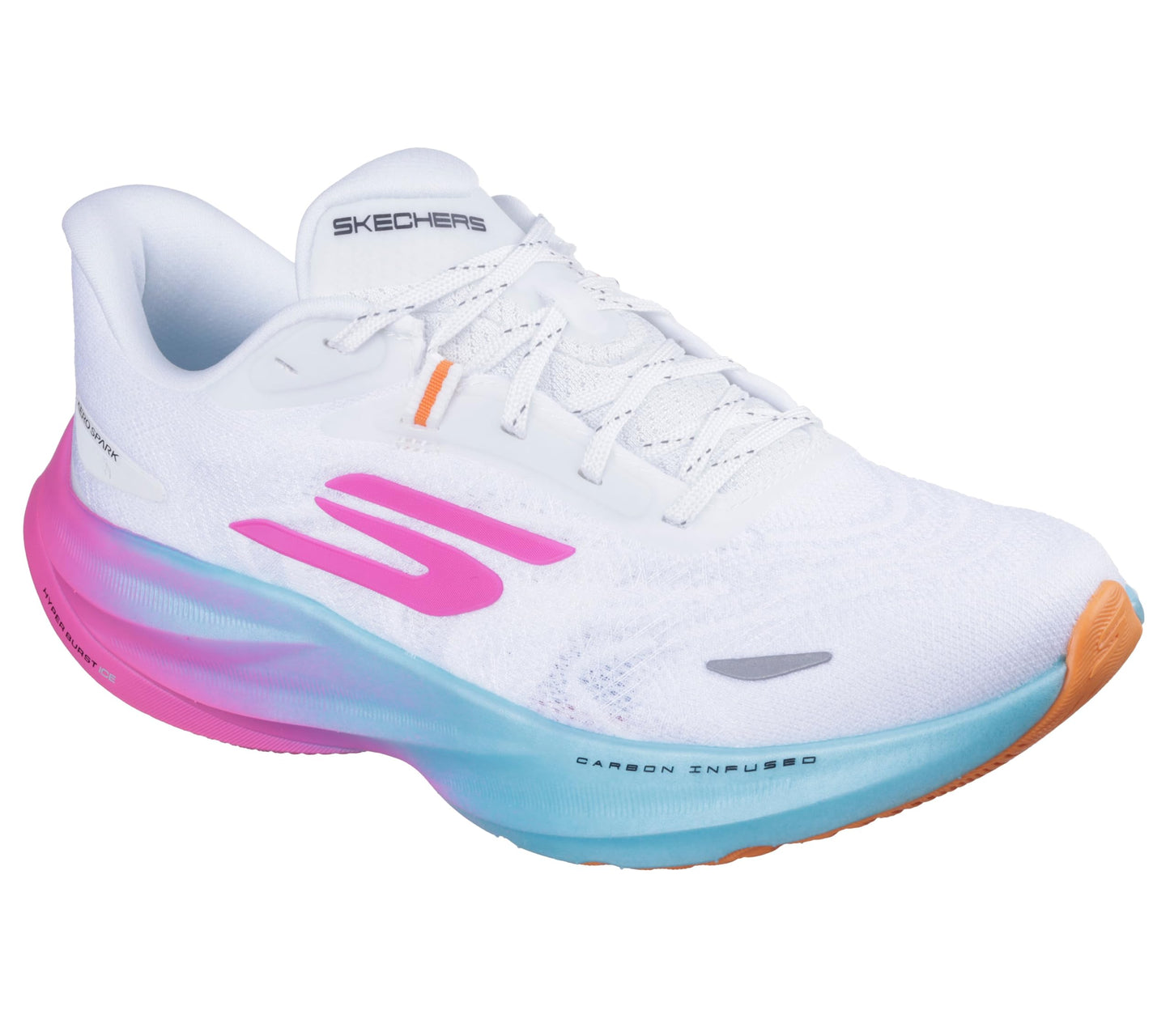 Skechers Women's Aero Spark Sneaker, White/Multi, 9