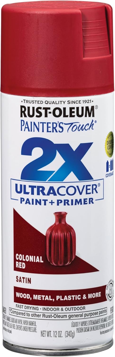 Rust-Oleum 331182 Painter's Touch 2X Ultra Cover Spray Paint, 12 oz, Ultra Matte Black