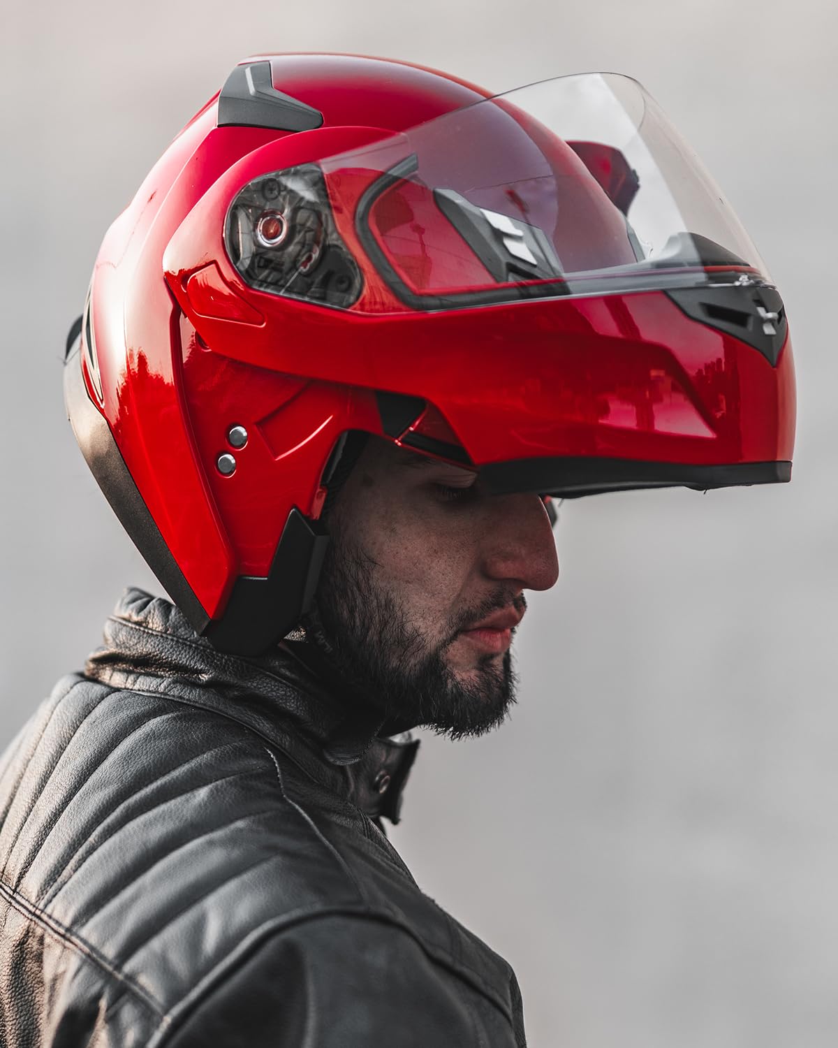ILM Bluetooth Integrated Modular Flip up Full Face Motorcycle Helmet Sun Shield Mp3 Intercom Model 953/953 PRO