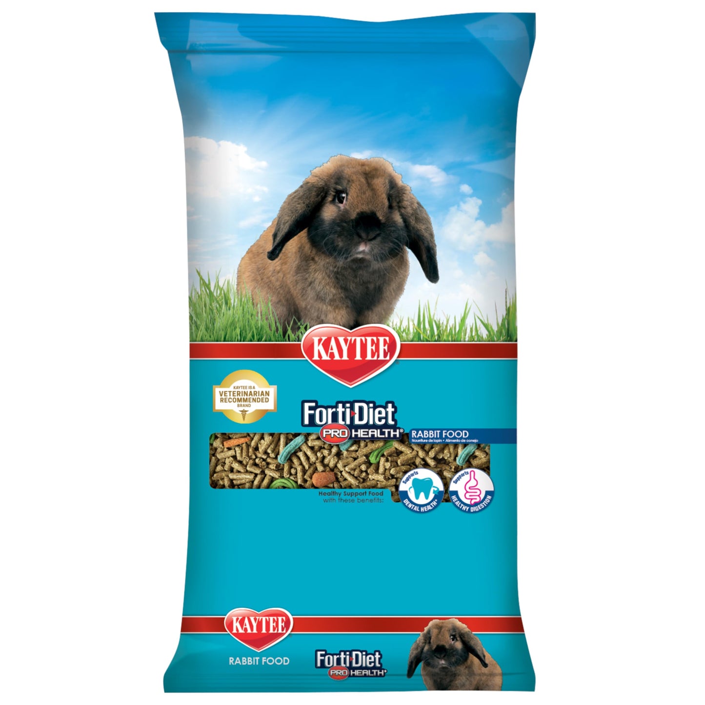 Kaytee Forti-Diet Pro Health Adult Rabbit Food, 5-Lb Bag