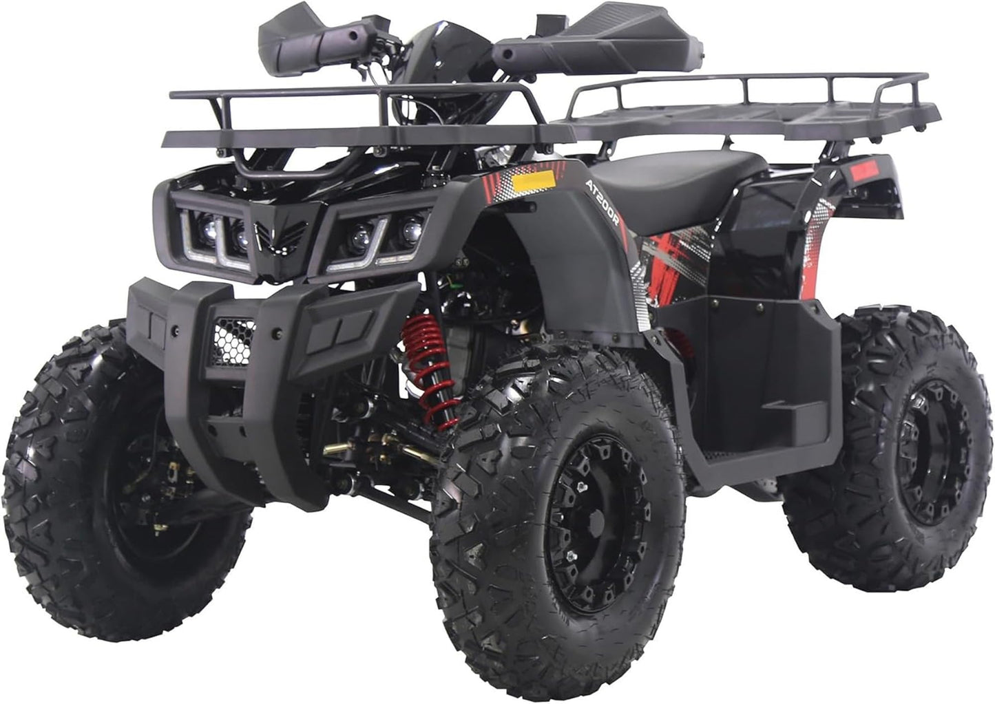 Coleman Powersports AT200R 169cc Gas Powered Adult ATV, Hydraulic Disc Brakes, Independent Suspension, 330 lbs Maximum Load, Heavy-Duty Off-Road Utility Vehicle