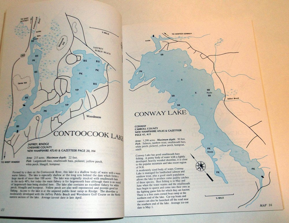 New Hampshire Fishing Maps