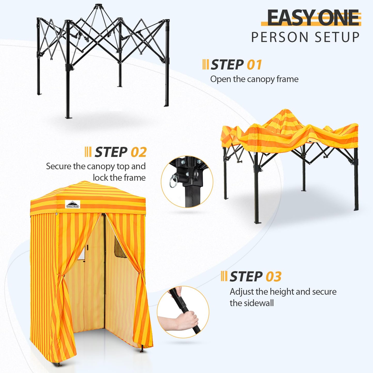 EAGLE PEAK Flex Compact 4x4 Pop-up Canopy Changing Room, Portable Dressing Room, Privacy Changing Tent for Indoor Fashion Photoshoots, Camping, or Pool, Purple