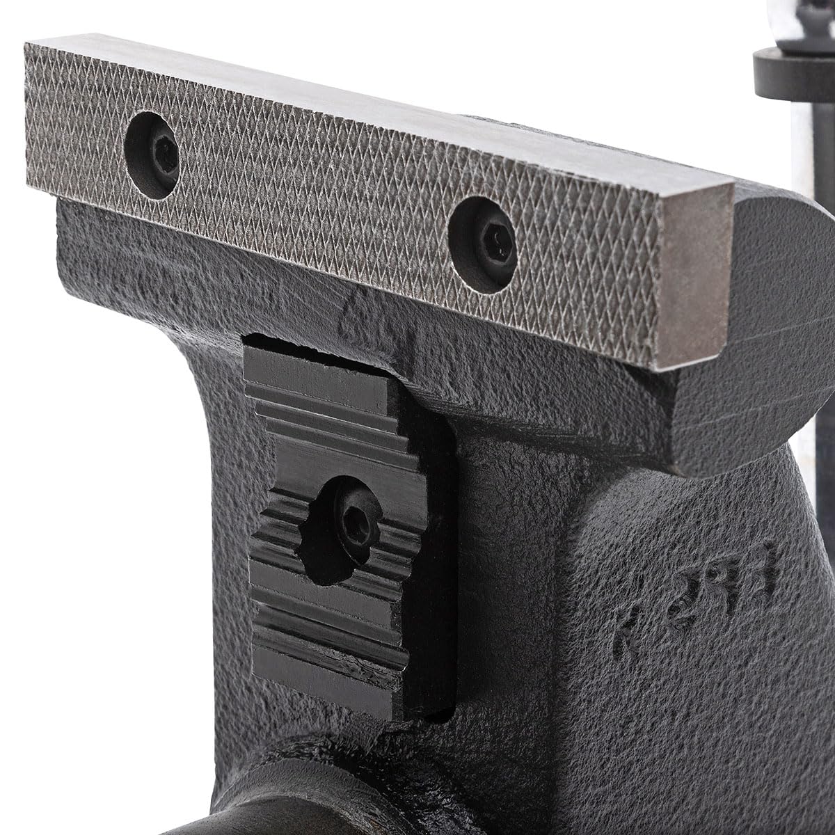 Yost HD550-C Heavy Duty 5-1/2 Inch Mechanics Work Bench Vise | Heavy Duty Woodworking & Metal Work Table with Secure Grip Swivel Base | 60,000 PSI Casting Iron Material with Extra-large Anvil Surface