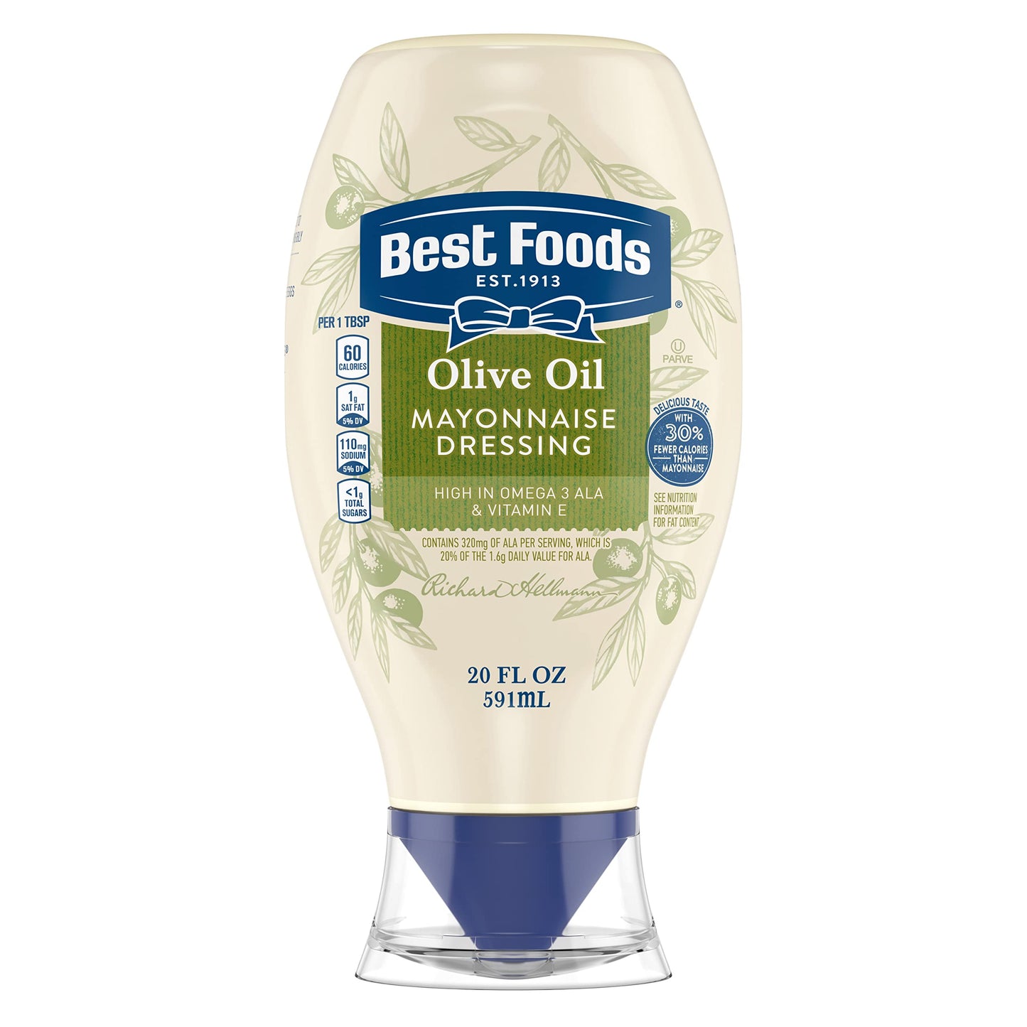 Best Foods Real Mayonnaise Squeeze Bottle For a Creamy Sandwich Spread or Condiment Made With Cage-Free Eggs 20 oz