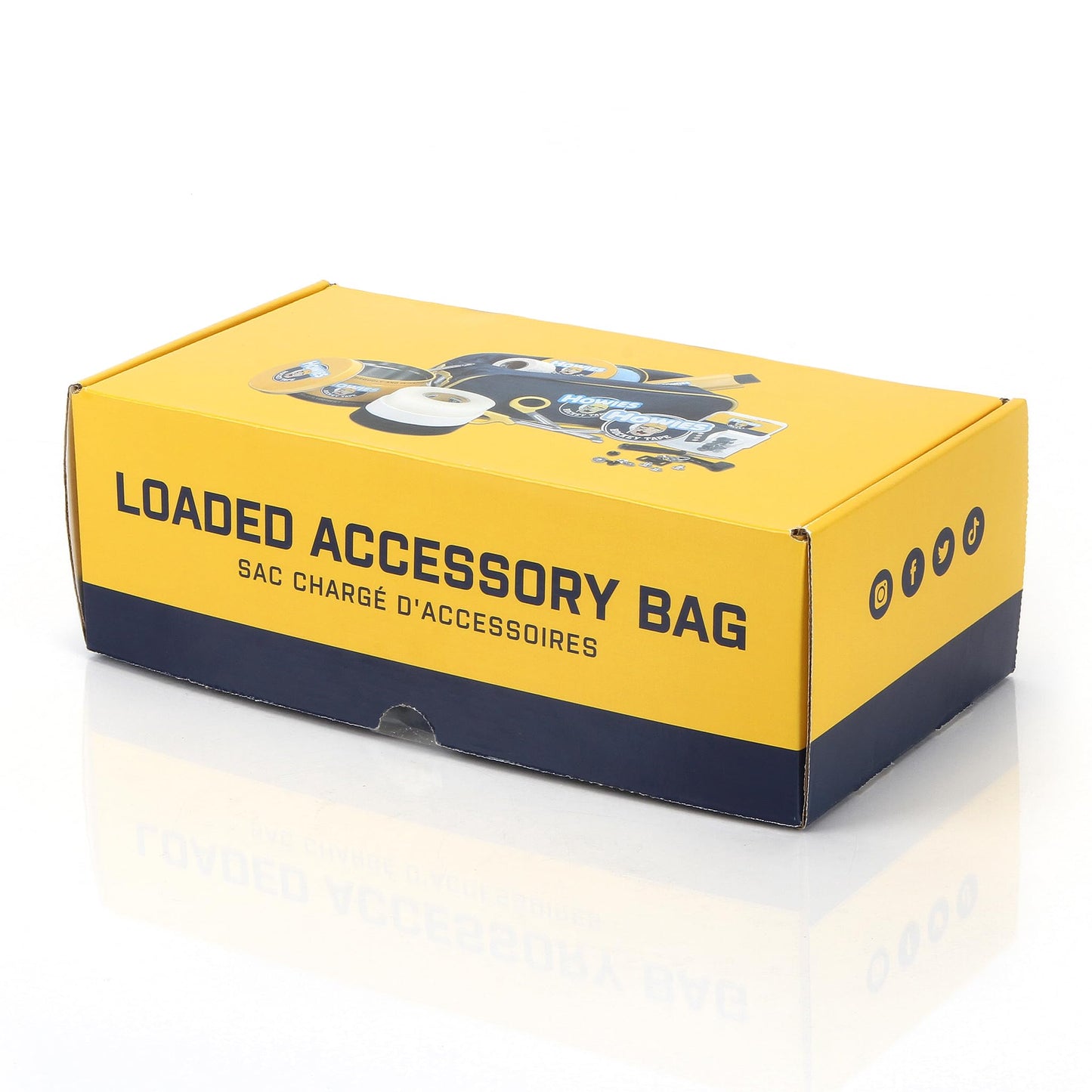 Howies Hockey Loaded Accessory Bag – Includes Stick, Grip, and Shin Pad Tape, Helmet Repair Kit, Fine Skate Stone and More! Ultimate Travel Bag and Gift for Hockey Players & Fans.