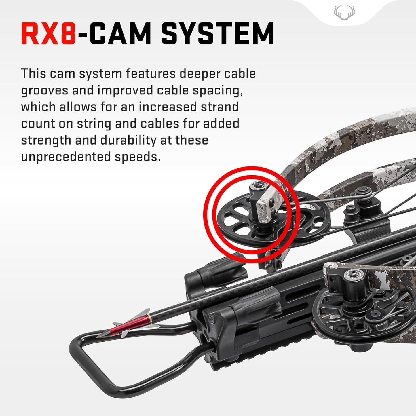 TenPoint Nitro 505 Crossbow, Veil Alpine - 505 FPS - Equipped with 100-Yard EVO-X Marksman Elite Scope, Scope Struts + ACUslide Cocking & De-Cocking System - Reverse-Draw Design