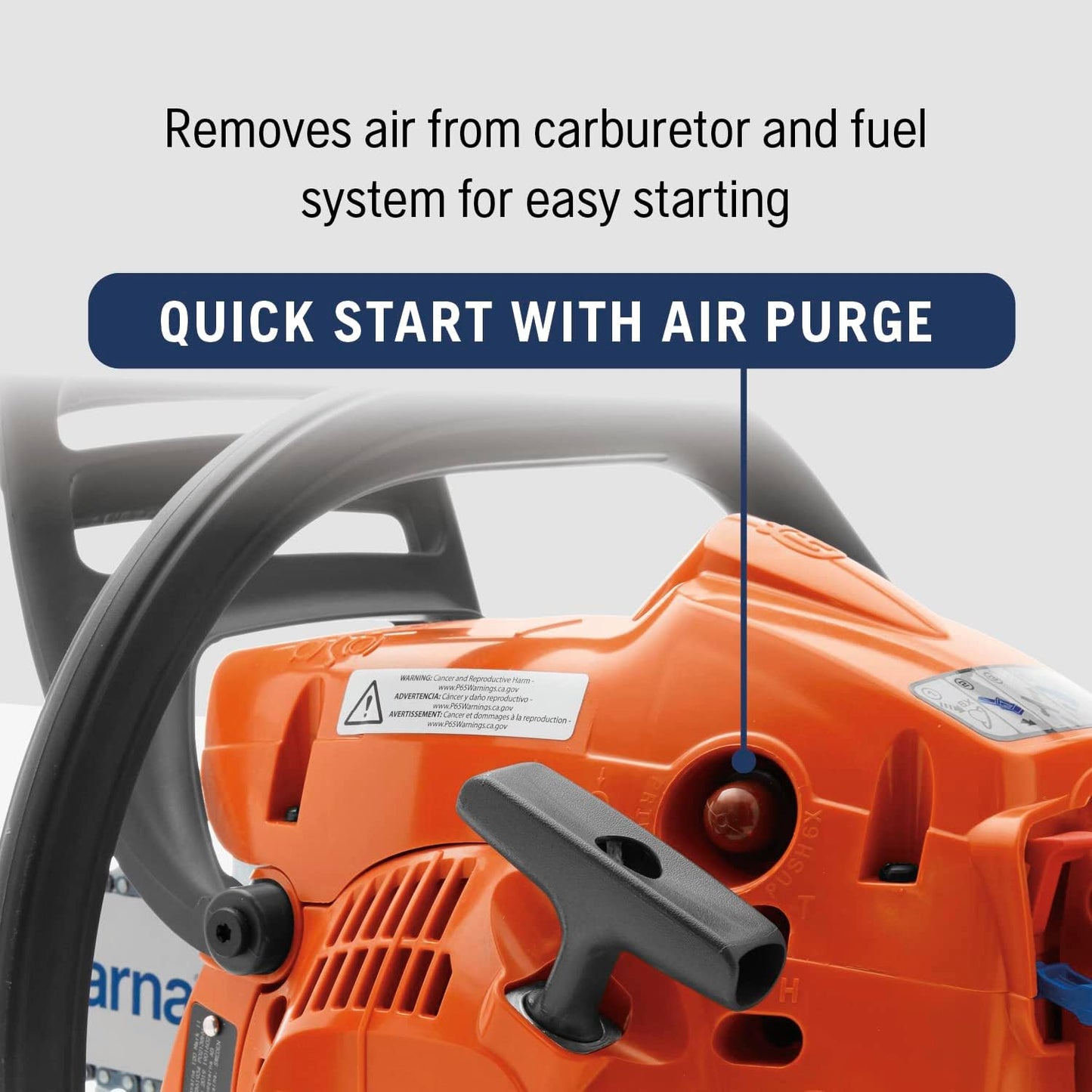 Husqvarna 120 Mark III Gas Chainsaw, 38-cc, 2-Cycle X-Torq Engine, 16 Inch Chainsaw with Automatic Oiler, For Wood Cutting and Tree Pruning, 970739616