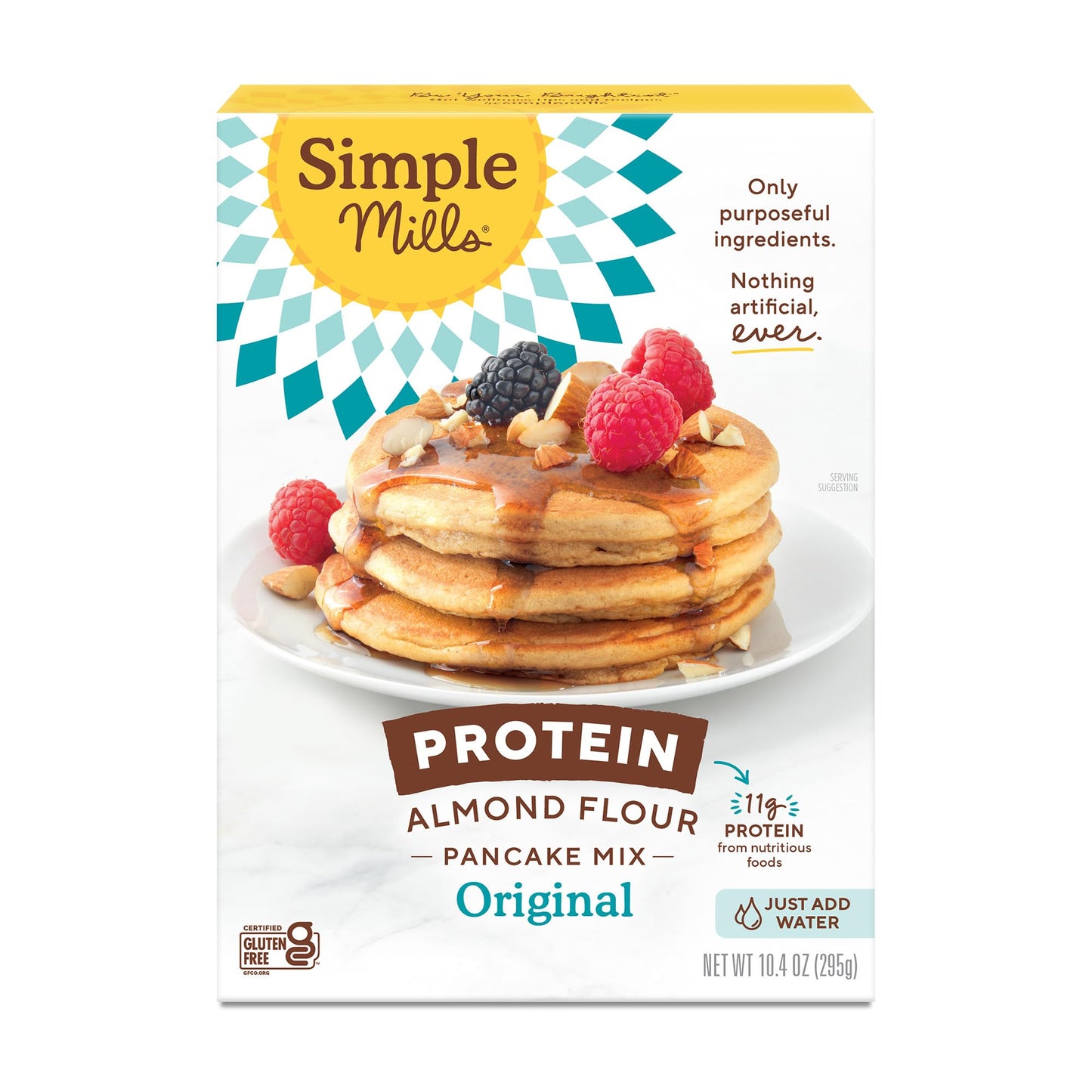 Simple Mills Almond Flour Pancake Mix & Waffle Mix, Gluten Free, Made with whole foods, (Packaging May Vary), 10.7 Ounce (Pack of 1)