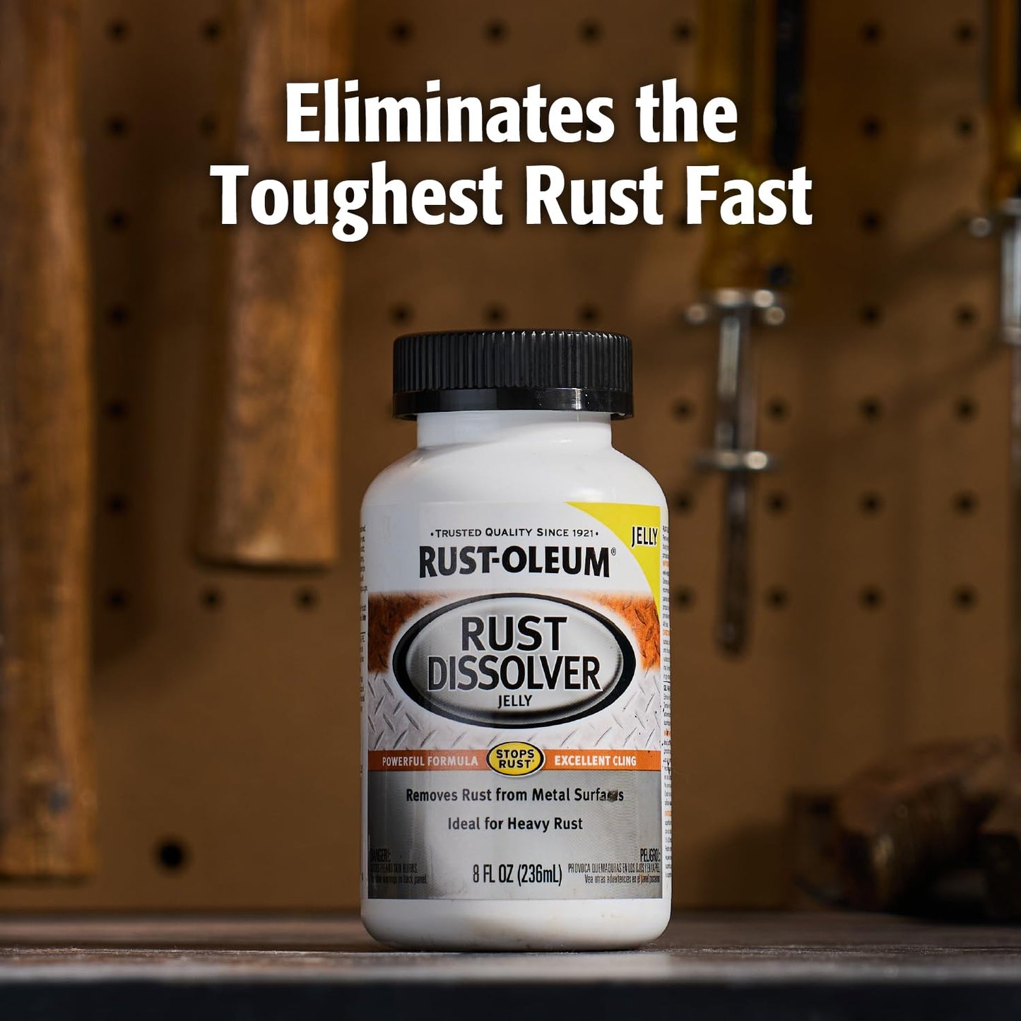 Rust-Oleum Rust Dissolver Trigger Spray Gel | Heavy-Duty Corrosion Remover for Metal Tools, Cars, Bikes, Grills, Bolts, Firearms & More | 32 oz