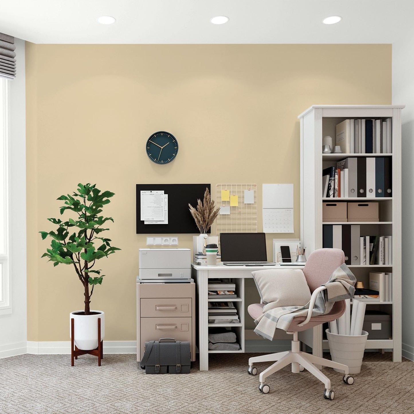 Glidden Interior Paint + Primer: Beige/Toasted Almond, One Coat, Semi-Gloss, 1-Quart