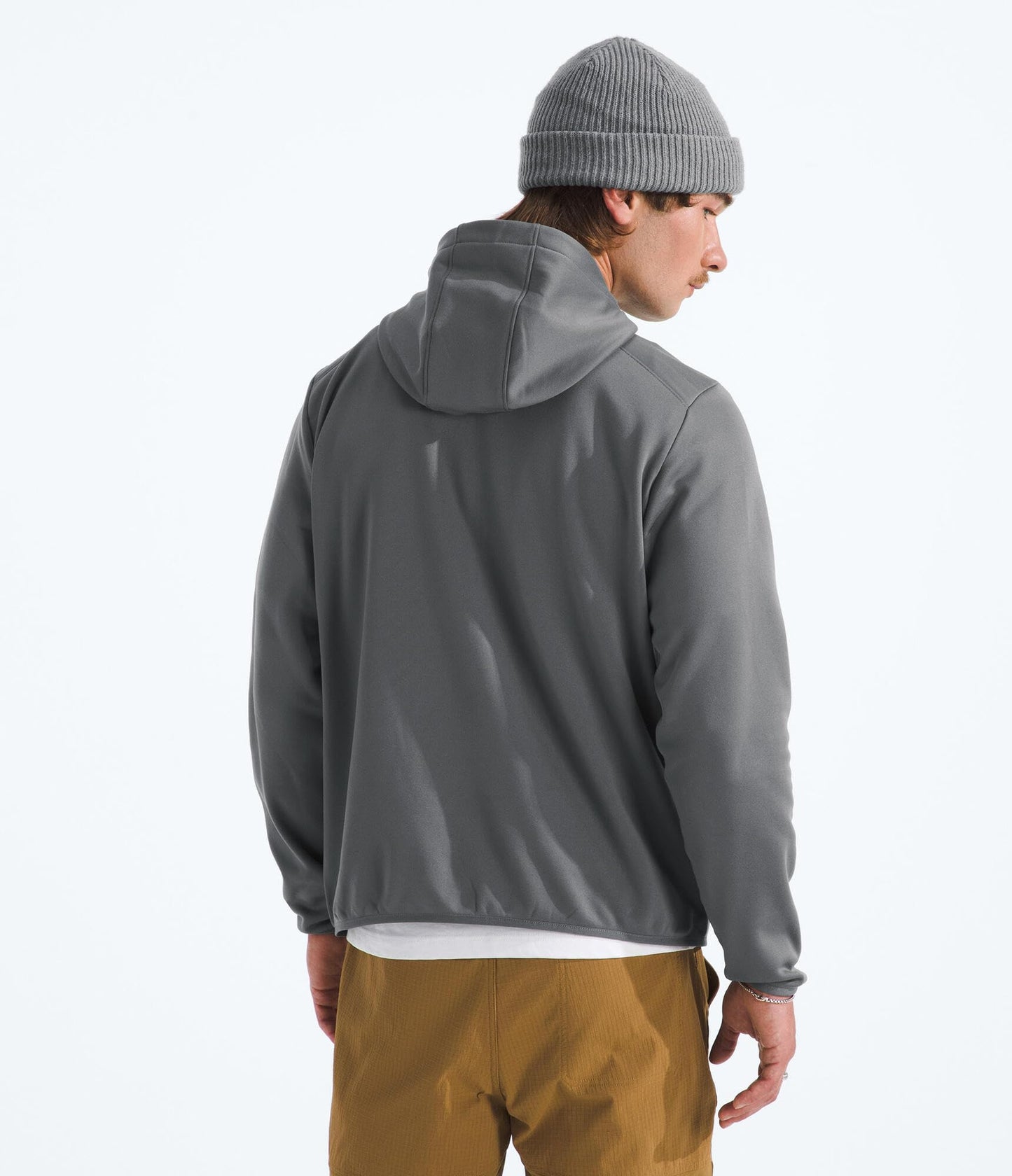THE NORTH FACE Men's TNF Performance Fleece Full Zip Hoodie | Lightweight Hooded Top, Elastic Binding & Zip Pockets