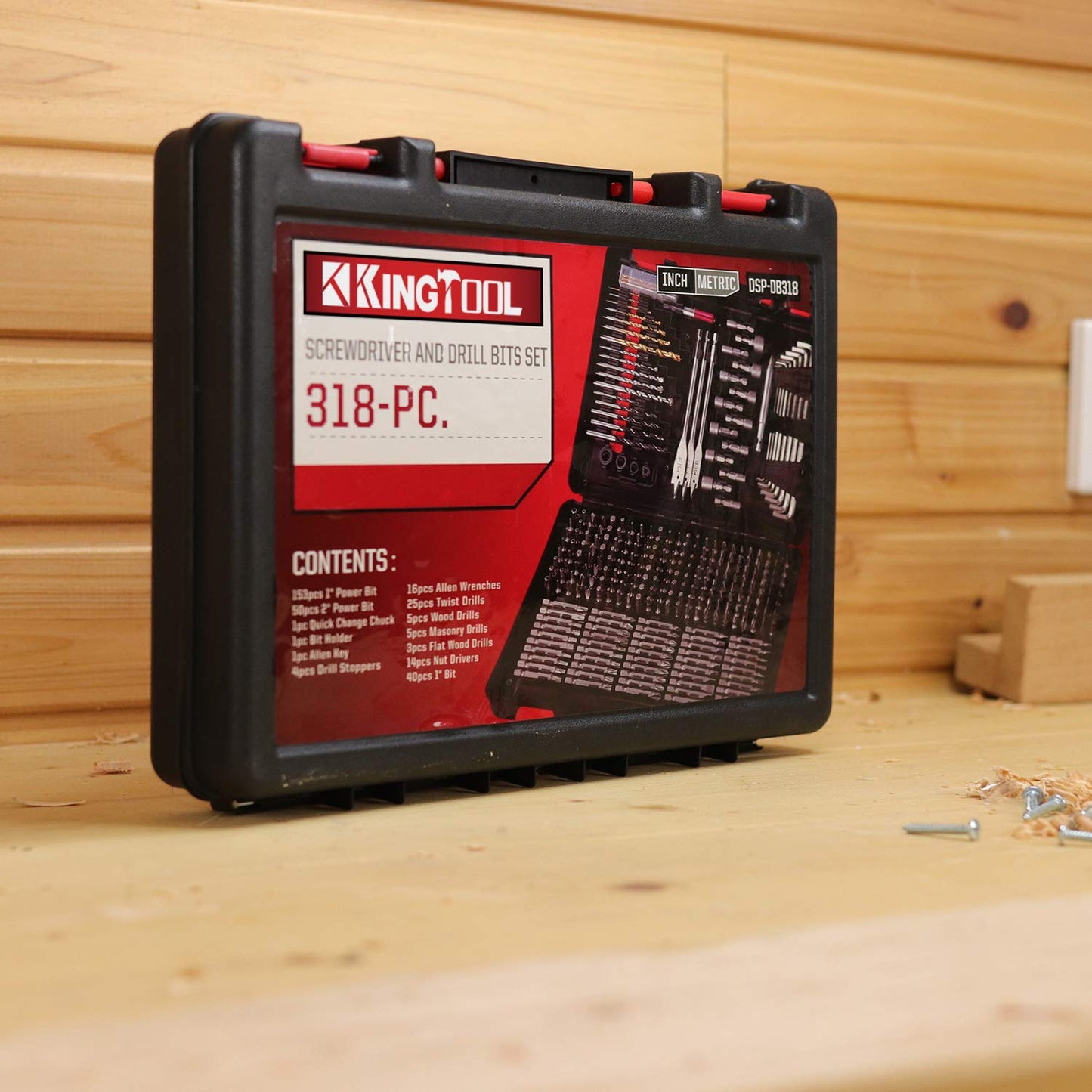 KingTool Drilling and Driving Accessory Kit (KingTool 318-Pieces Screwdriver and Drill Bit Set)