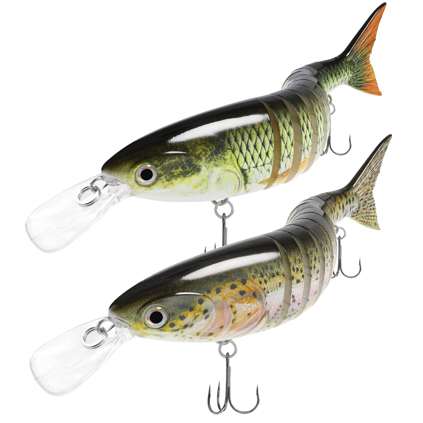 TRUSCEND Swimmax for Freshwater and Saltwater, Lifelike Fishing Lures for Bass Trout Crappie Walleye Pike Bluegill Salmon, Swimbait for Bass Fishing, Amazing Fishing Gear Gifts for Family Fishing