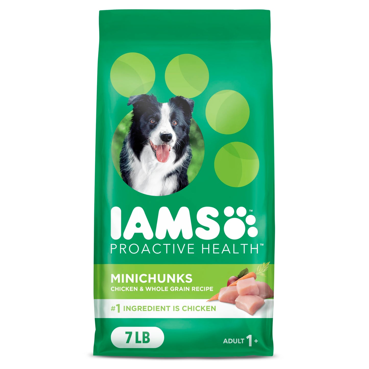 IAMS Proactive Health Minichunks Adult Dry Dog Food with Real Chicken, 30 lb. Bag