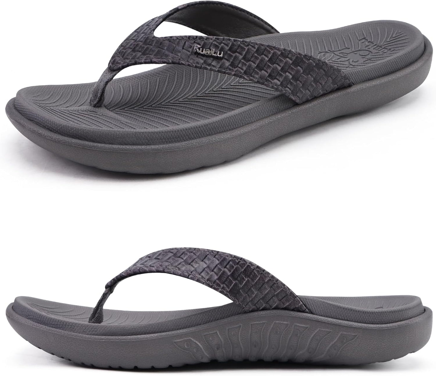 KuaiLu Womens Flip Flops Ladies Yoga Mat Comfortable Walking Thong Sandals With Plantar Fasciitis Arch Support Slip On Indoor Outdoor For Summer