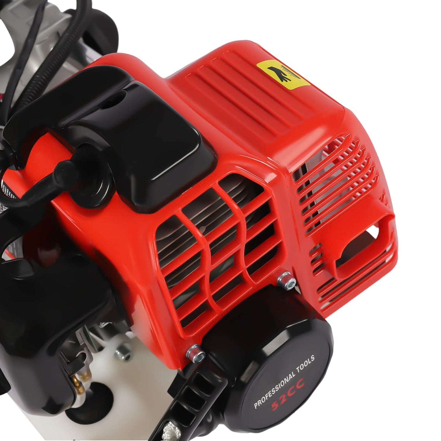 6HP Heavy Duty Outboard Motor, 170cc 4 Stroke Gas Outboard Boat Motor Engine with Air Cooling System, 3.2KW Single Cylinder Fishing Boat Engine for 3-7m Length