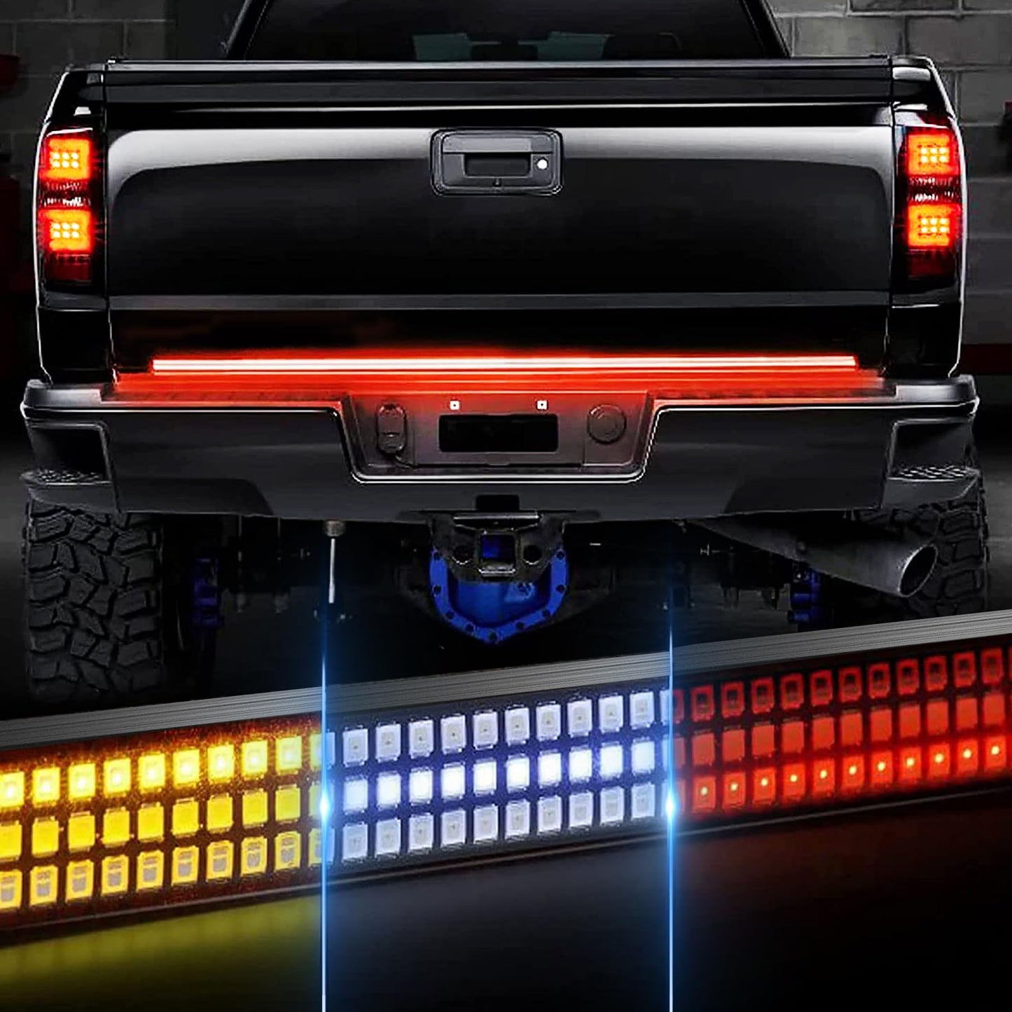 60 Inch LED Tailgate Light Bar with Reverse & Sequential Turn Signals for Truck