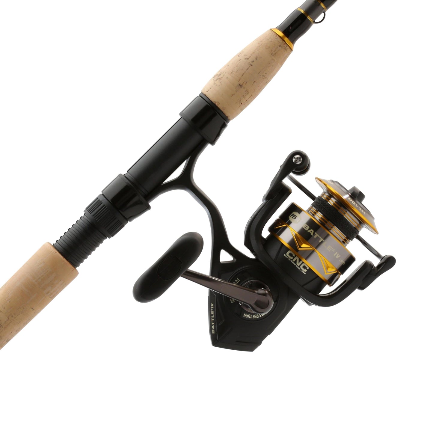 PENN Battle IV Spinning Reel and Fishing Rod Combo