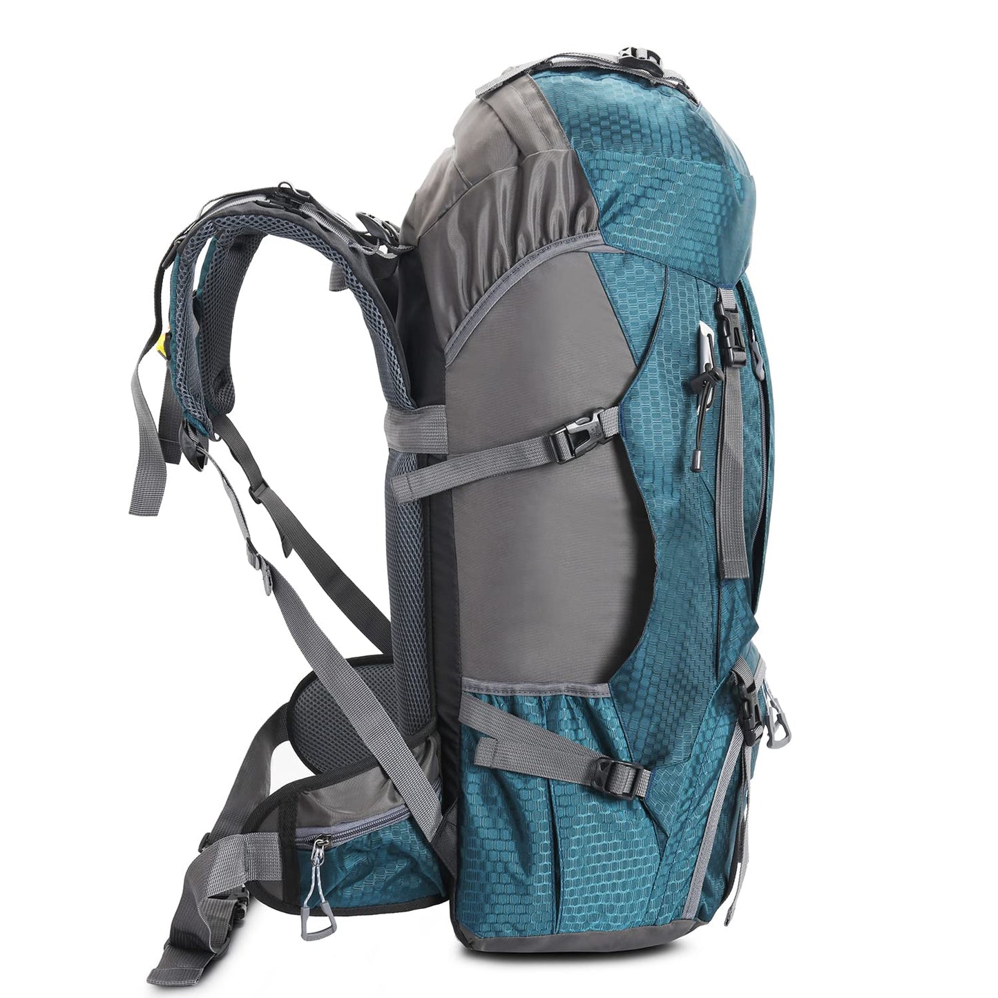 Bseash 60L Waterproof Hiking Camping Backpack with Rain Cover, Large Outdoor Sport Travel Daypack Rucksack for Climbing