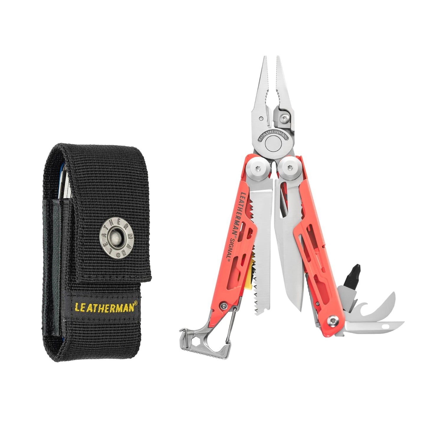 LEATHERMAN, Signal, 19-in-1 Multi-tool for Outdoors, Camping, Hiking, Fishing, Survival, Durable & Lightweight EDC, Made in the USA, Topographical Print
