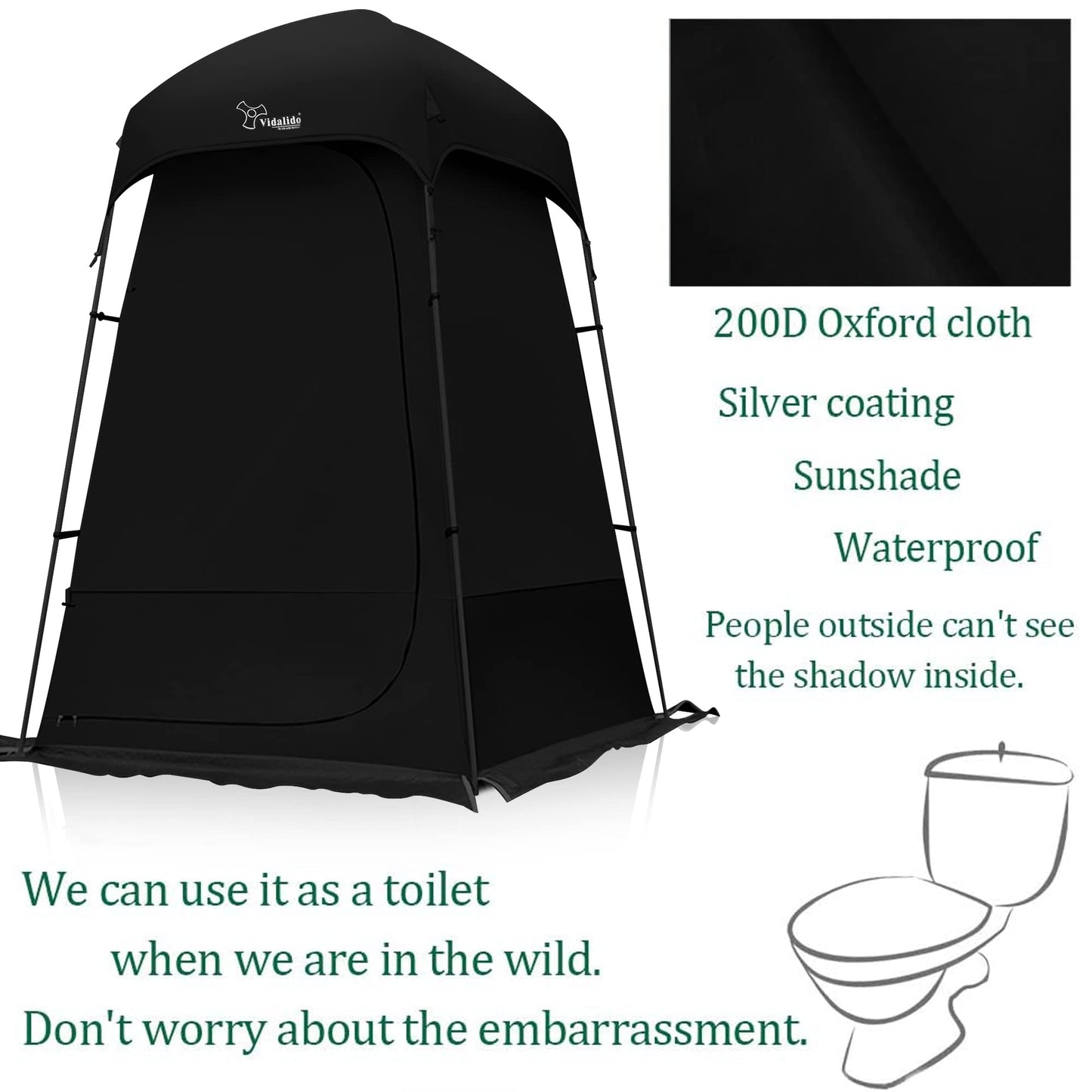 Outdoor Shower Tent Changing Room Privacy Portable Camping Shelters