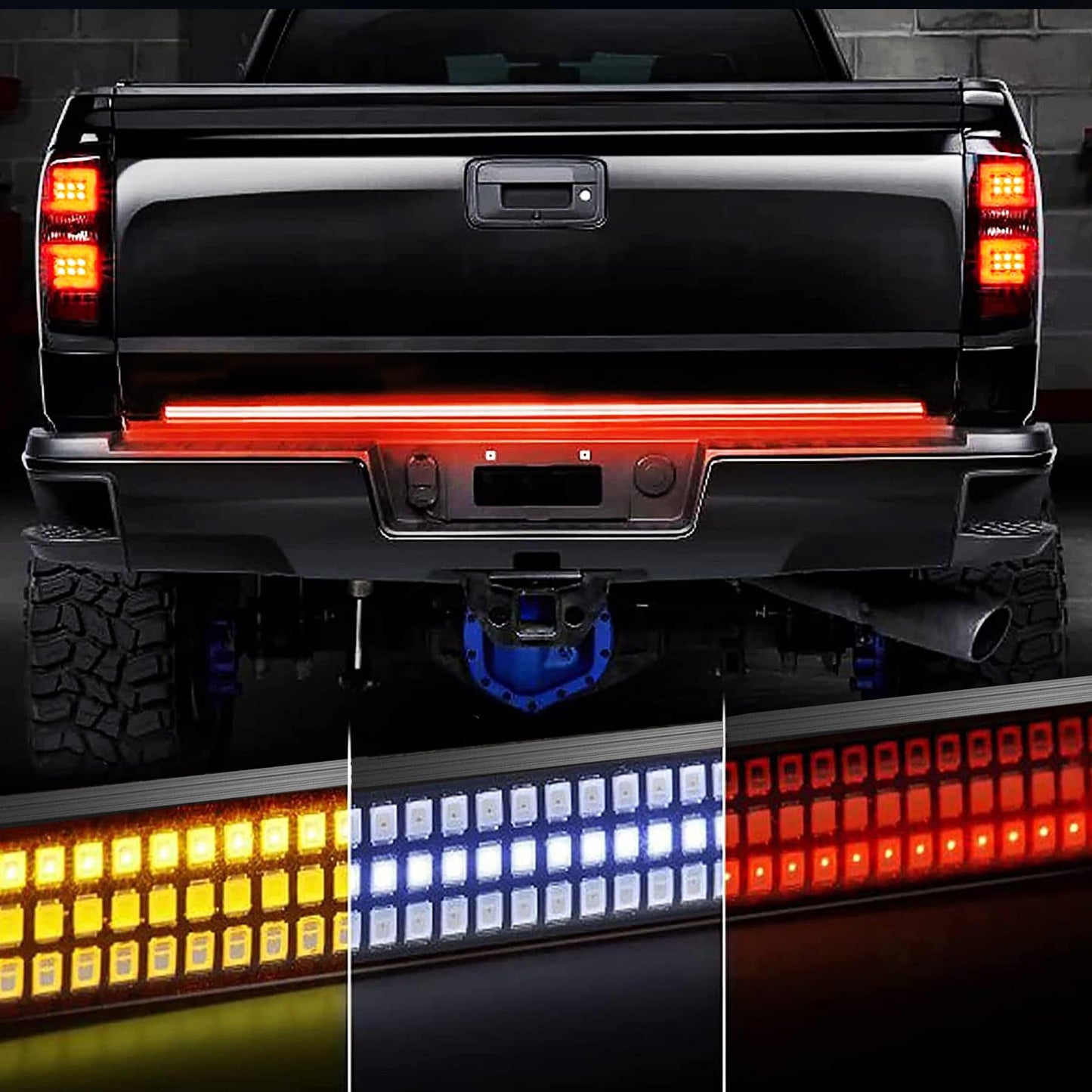 60 Inch LED Tailgate Light Bar with Reverse & Sequential Turn Signals for Truck