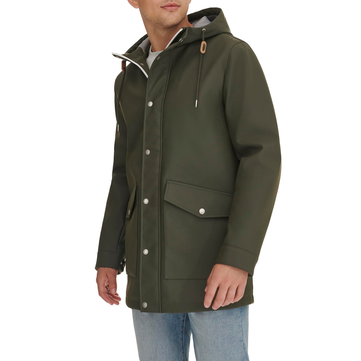 Levi's Men's Rubberized Rain Parka Jacket