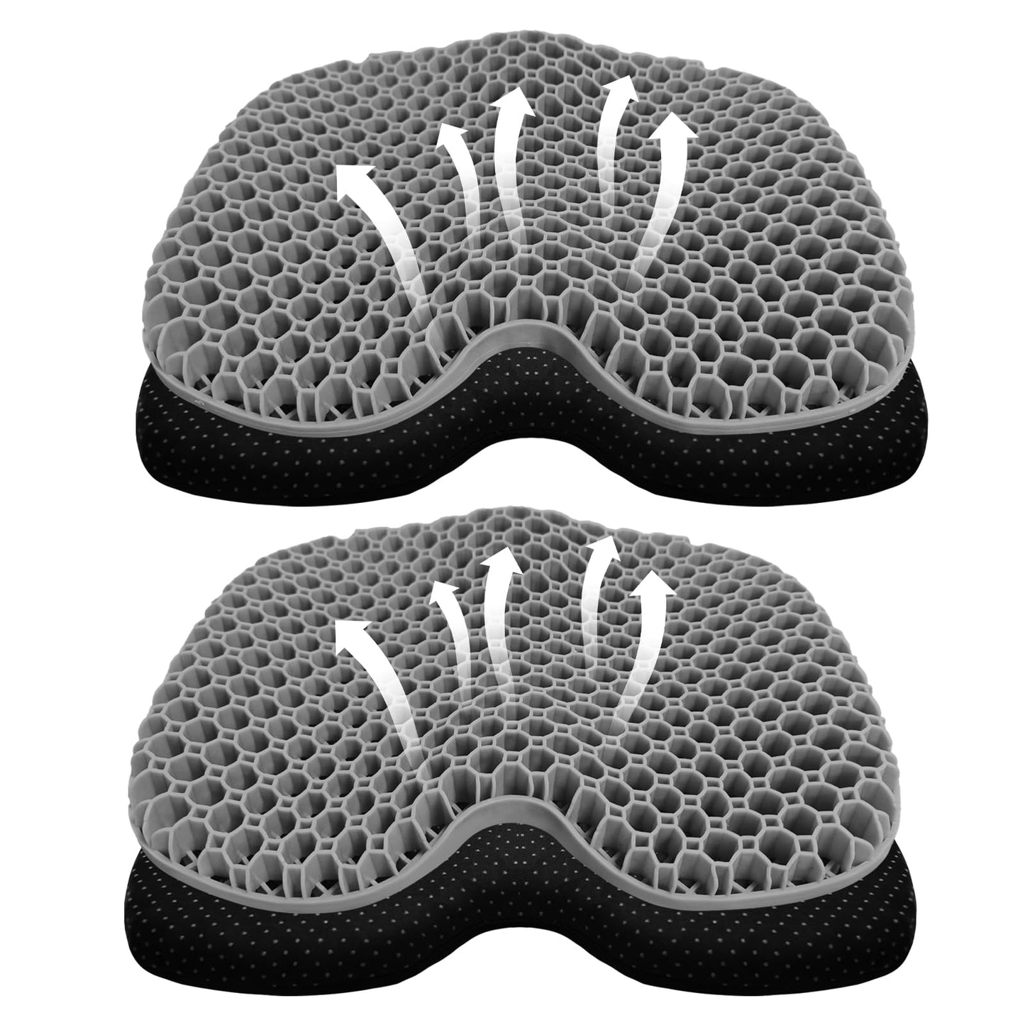 Kayak Seat Cushion, Thicken Anti Slip Waterproof Gel Kayak Seat, Portable Canoe Rowing Rubber Dinghy Pad for Stadium Sit in Kayak Inflatable Fishing Kayak Canoe Kayak Accessories