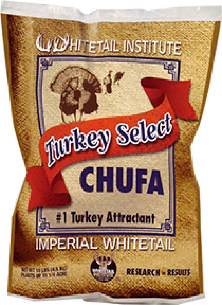 Whitetail Institute Turkey Select Chufa Food Plot Seed, Chufa Seed Attracts and Holds Turkey on Your Property, Also Great for Waterfowl, 10 lbs (.25 Acre)