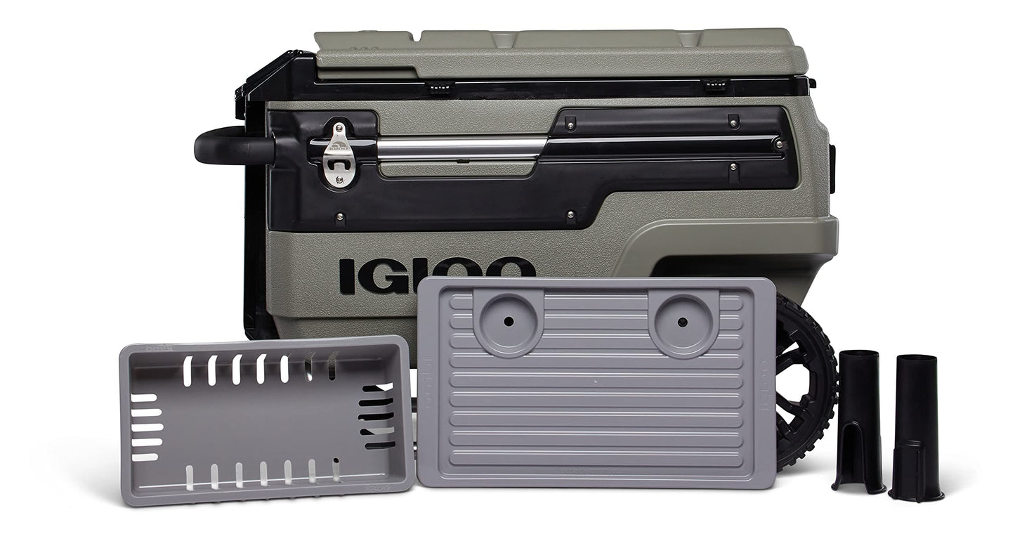 Igloo Trailmate Journey 70Qt Wheeled Cooler, Insulated Hard Shell Ice Chest