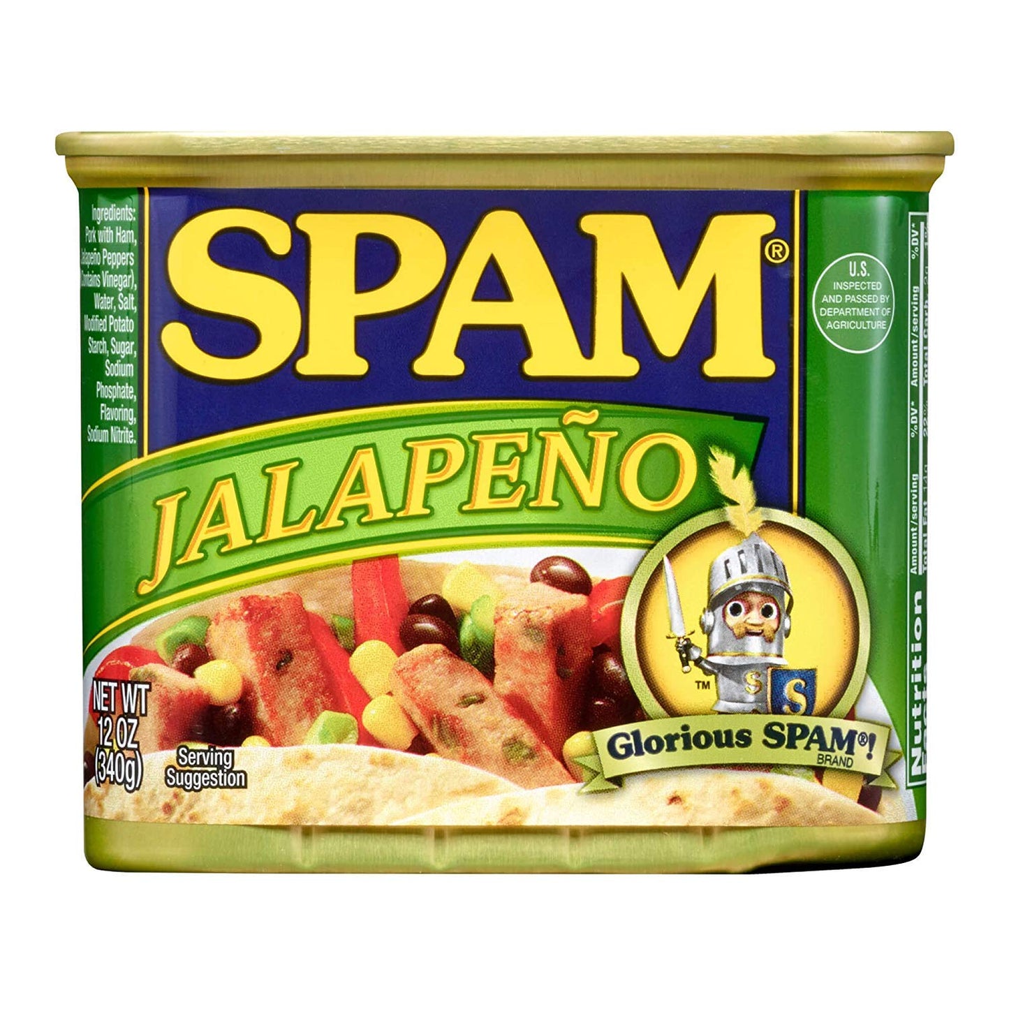 SPAM with Real HORMEL Bacon, 7 g protein, 12 oz (Pack of 12)