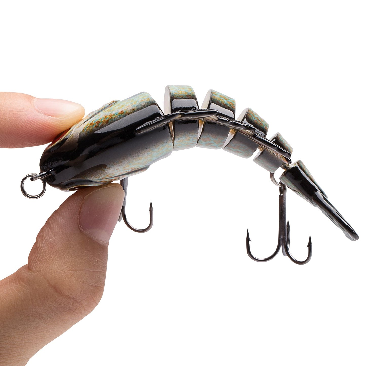 BASSDASH SwimPanfish Multi Jointed Panfish Bluegill Swimbaits Hard Topwater Bass Lures Fishing Lure Crank Saltwater 3.5in/0.85oz