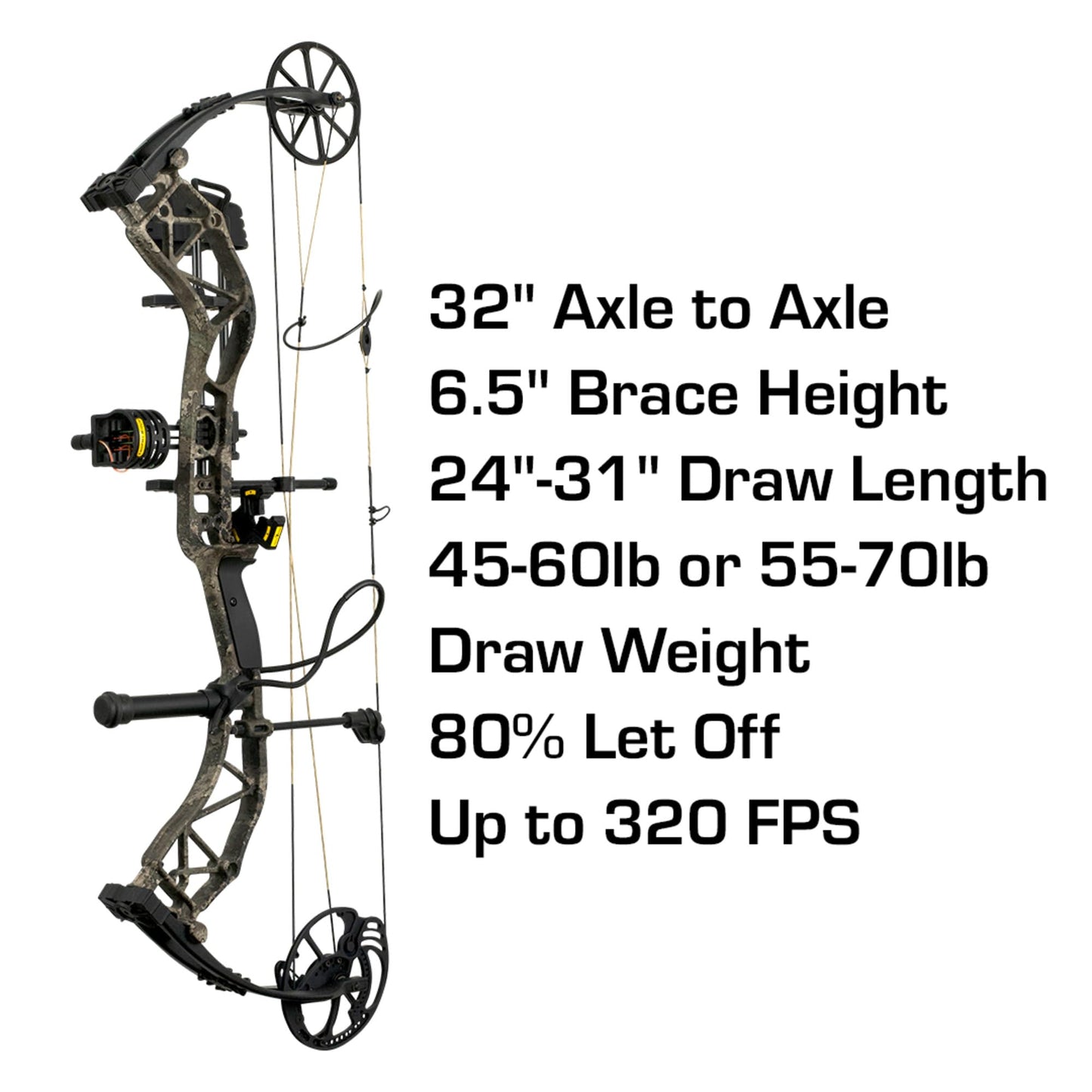 Bear Archery Adapt Ready to Hunt Adult Compound Bow Package Designed by The Hunting Public