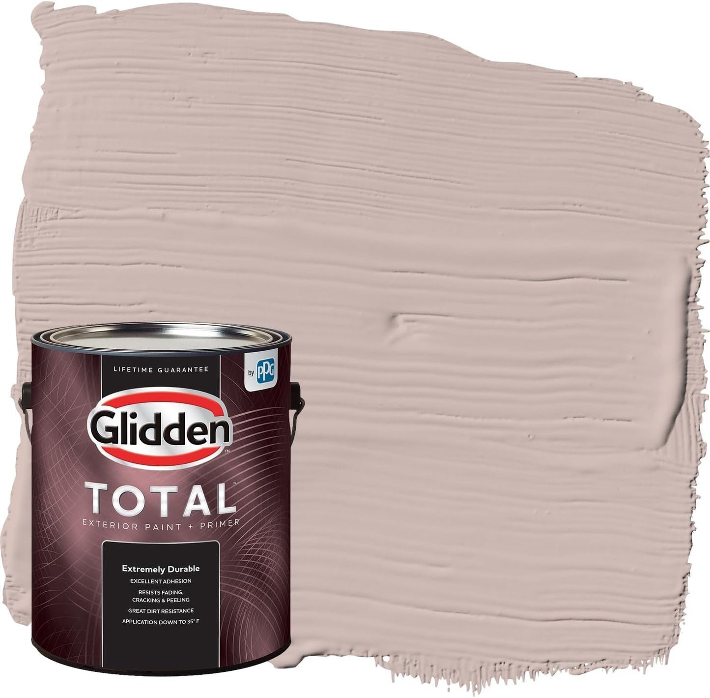 Glidden Exterior Paint + Primer: Pink/Ballet Slipper, One Coat, Semi-Gloss, 1-Gallon