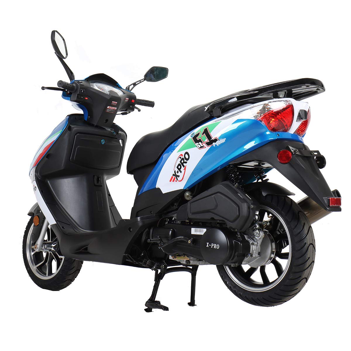 X-PRO 150cc Moped Street Gas Moped 150cc Adult Bike with 13" Aluminum Wheels!(White)