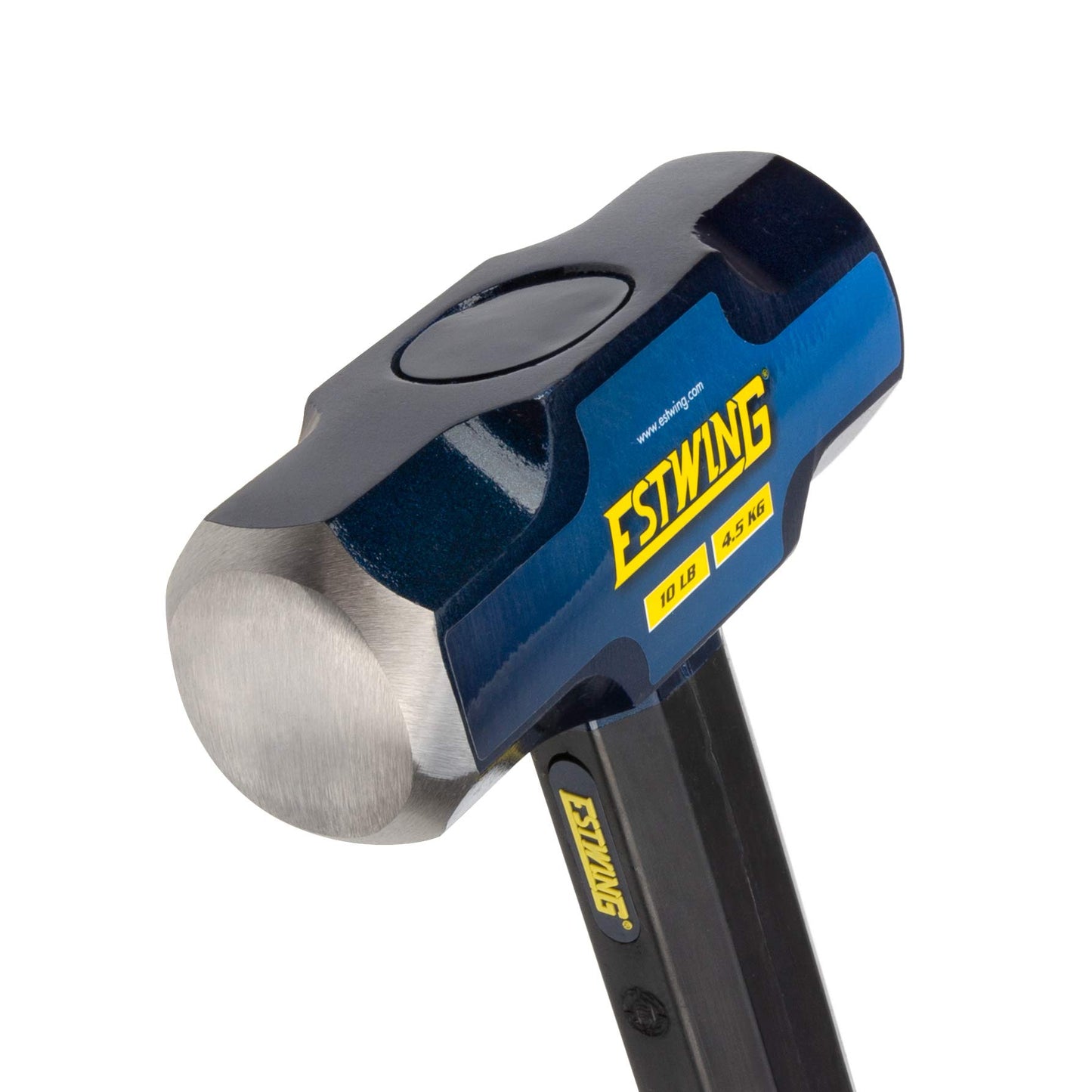 Estwing 16-Pound Hard Face Sledge Hammer for Demolition/Stake Driving, 50-55 HRC, 36-Inch Fiberglass Handle, Overstrike Protection, Textured Grip