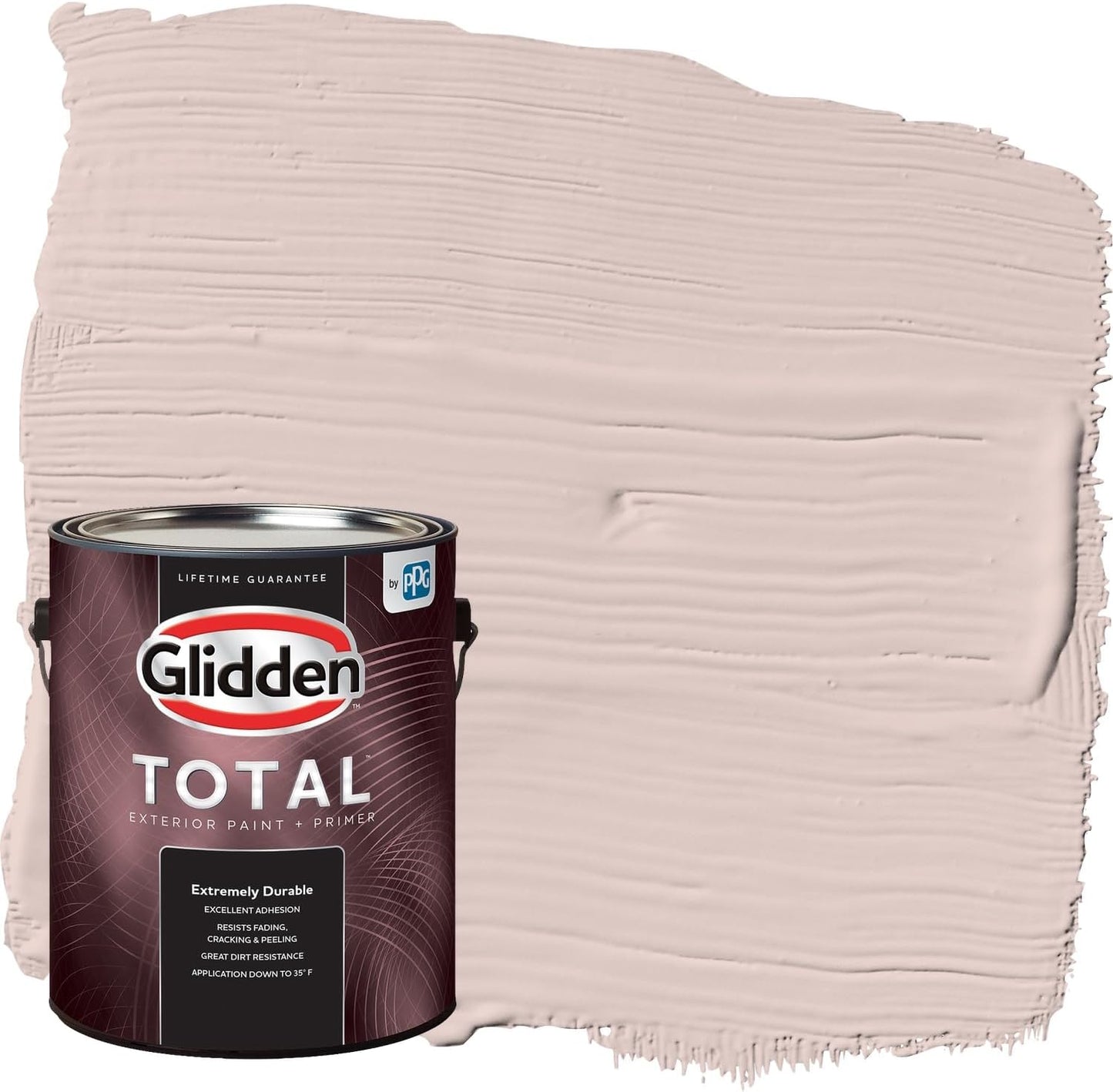 Glidden Exterior Paint + Primer: Pink/Ballet Slipper, One Coat, Semi-Gloss, 1-Gallon