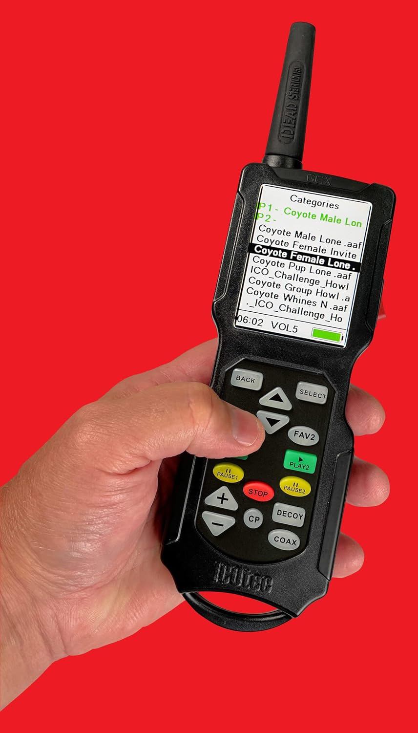 Icotec Night Stalker+ Professional Predator Call with Bluetooth and C4 Rechargeable Lithium Battery