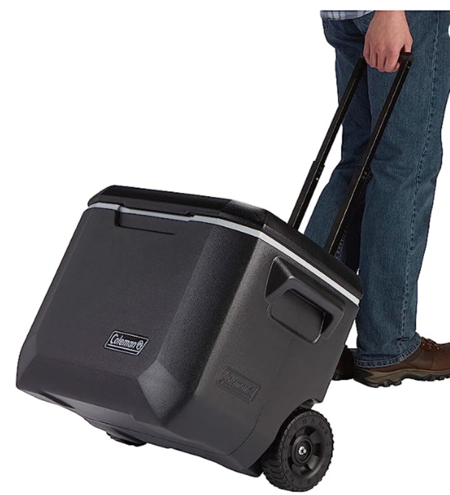Coleman Insulated Can Cooler: 50 Quart Xtreme 5 Day Wheeled Cooler, Insulated Cooler with Wheels Keeps Ice for 5 Days, Portable Rolling Hard Cooler