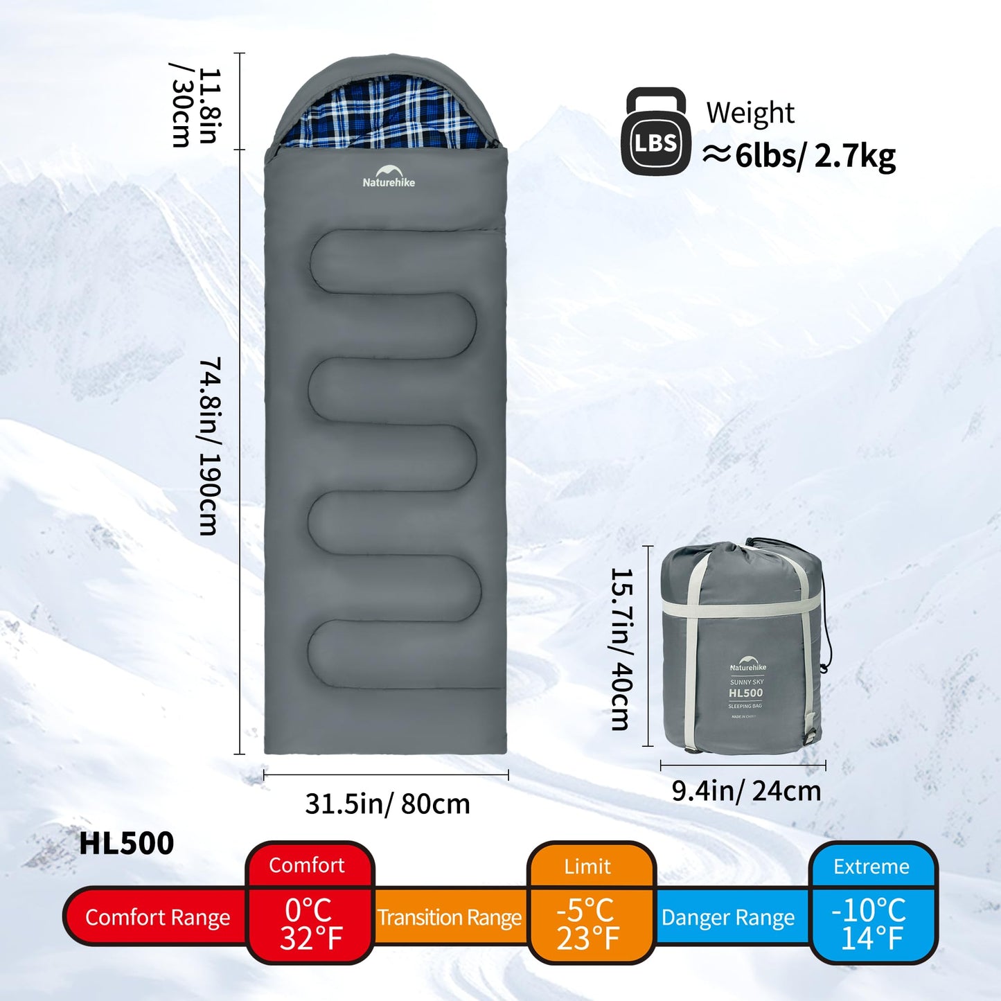 Naturehike 0 Degree Flannel Two Person Sleeping Bag with Pillows for Adults, Couples & Family, Doublewide Double Sleeping Bag 2 Person for All Seasons Camping Hiking Backpacking