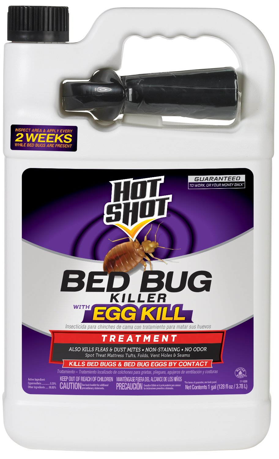 Hot Shot Bed Bug & Flea Fogger Pack 3-Pack, Kills Bed Bugs and Fleas Indoors, Get Rid of Fleas In House, Inhibits Reinfestation Up to 7 Months