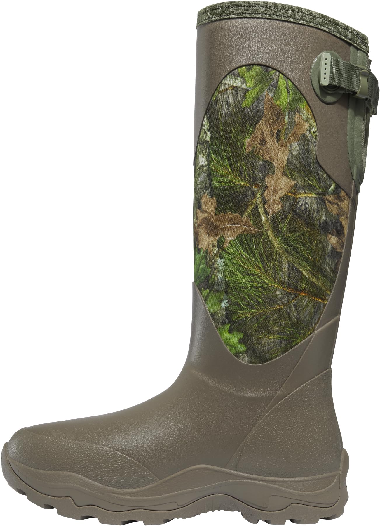 LaCrosse Women's Alpha Agility 15" Waterproof Hunting Snake Boot Brown/Green