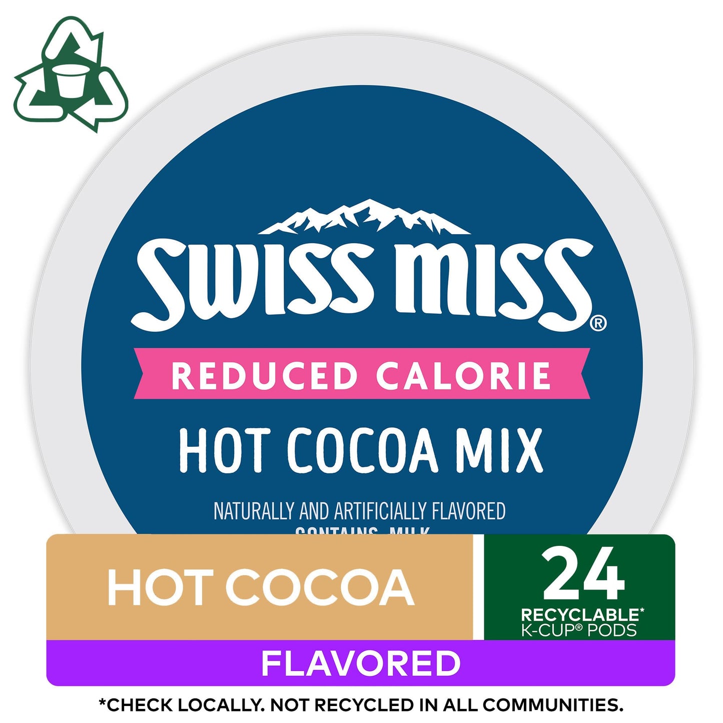 Swiss Miss Milk Chocolate Flavor Hot Cocoa Mix Canister, 76.55 oz.