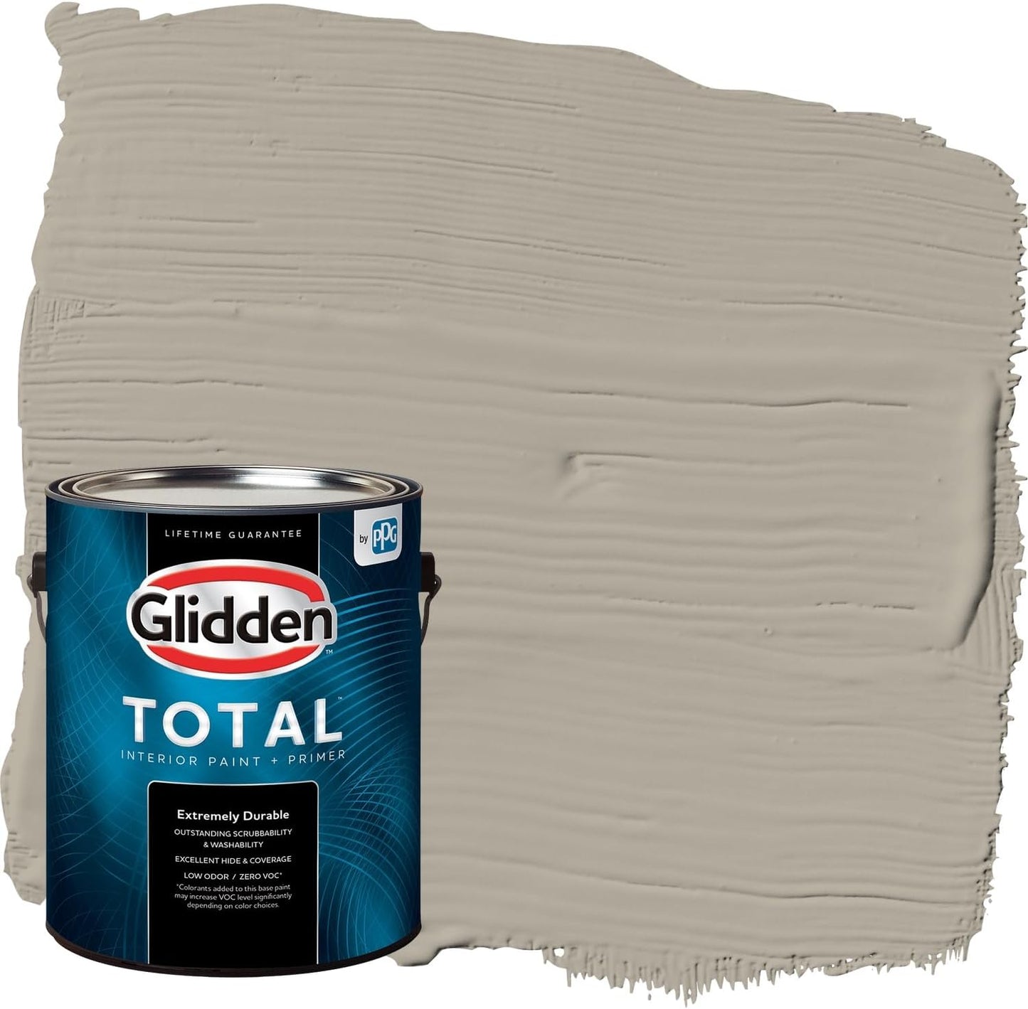 Glidden Interior Paint + Primer: Beige/Toasted Almond, One Coat, Semi-Gloss, 1-Quart