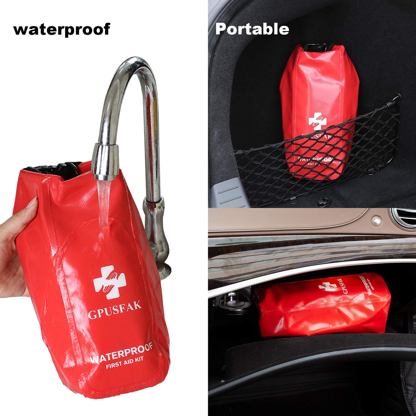 Boat Emergency Kit 2-in-1 Waterproof First Aid Kit