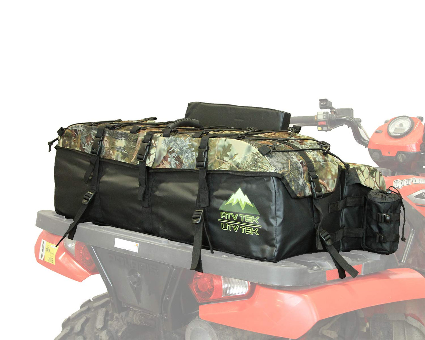 Arch Series Oversized Rear Rack Utility Pack, Padded ATV Cargo Bag - Kings Mountain Shadow Camo