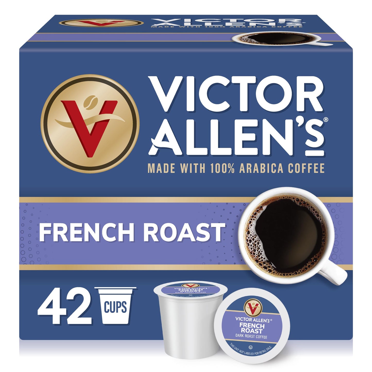 Victor Allen's Coffee Variety Pack (Morning Blend, 100% Colombian, Donut Shop Blend, and Italian Roast), 80 Count, Single Serve Coffee Pods for Keurig K-Cup Brewers