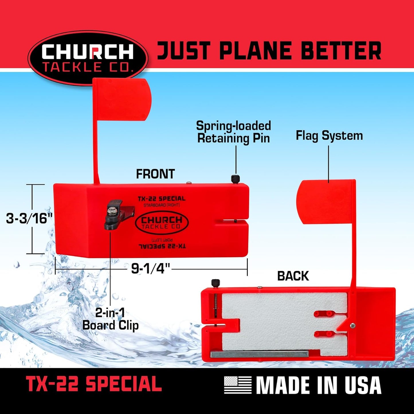 TX-22 Special Planer Board Pro-Pack by Church Tackle Co